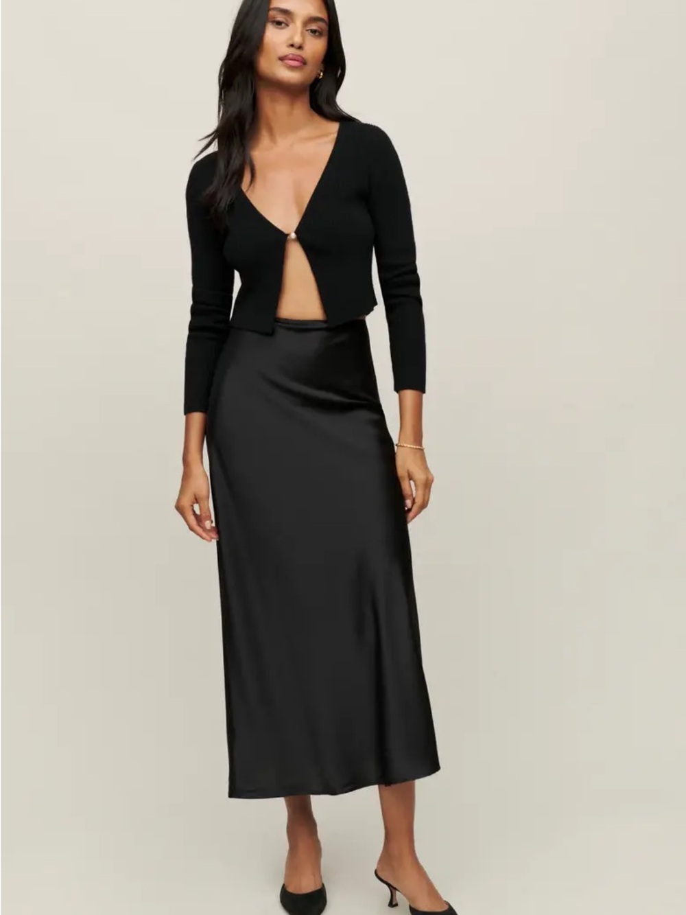Reformation Layla Silk Skirt size 2 - Picture 1 of 3